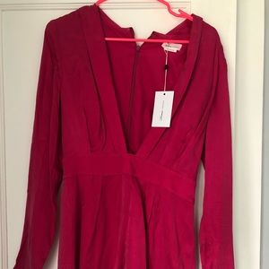 REVOLVE hot pink Romper NEVER WORN